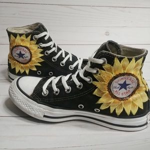 sunflower converse high tops
